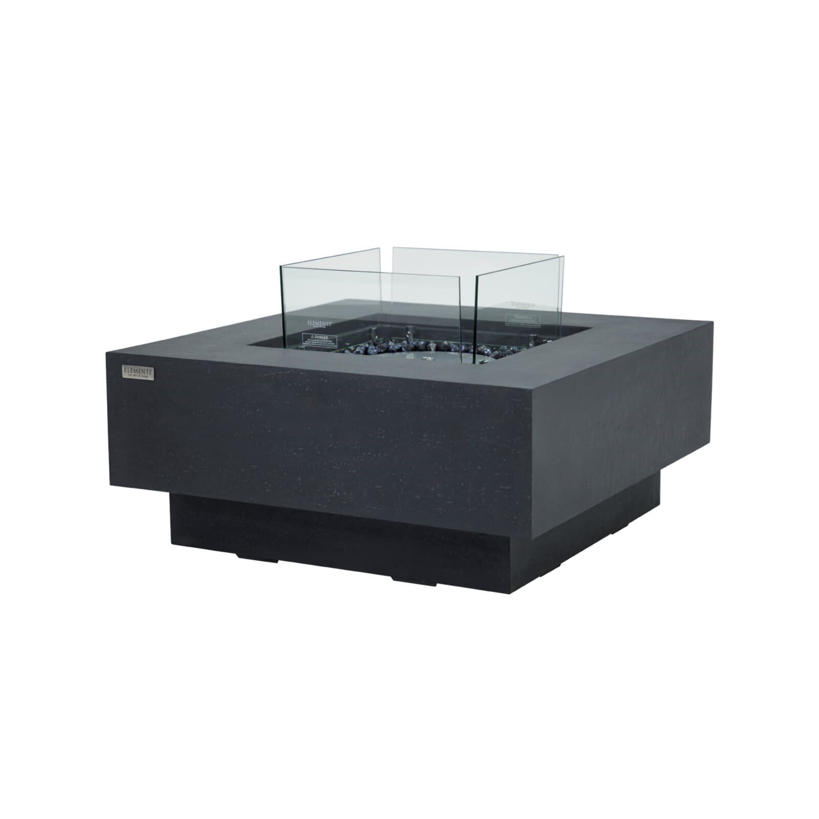 Bio Ethanol Feuerstelle Elementi Manhattan, Schieferschwarz