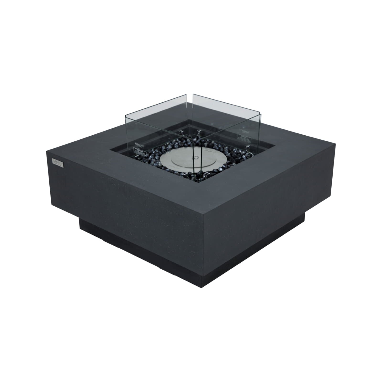 Bio Ethanol Feuerstelle Elementi Manhattan, Schieferschwarz
