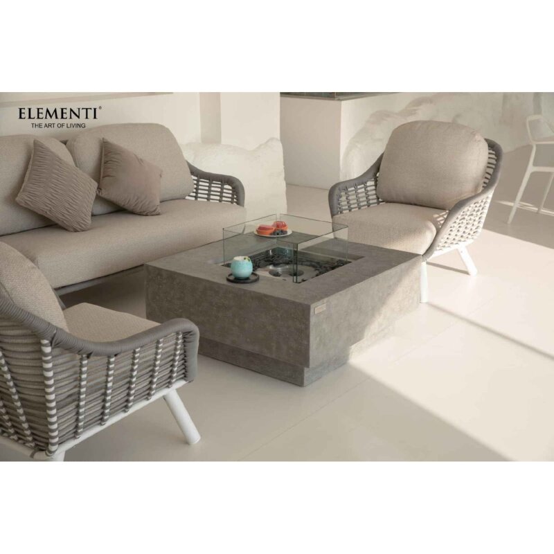 Bio Ethanol Feuerstelle Elementi Manhattan, Spacegrau