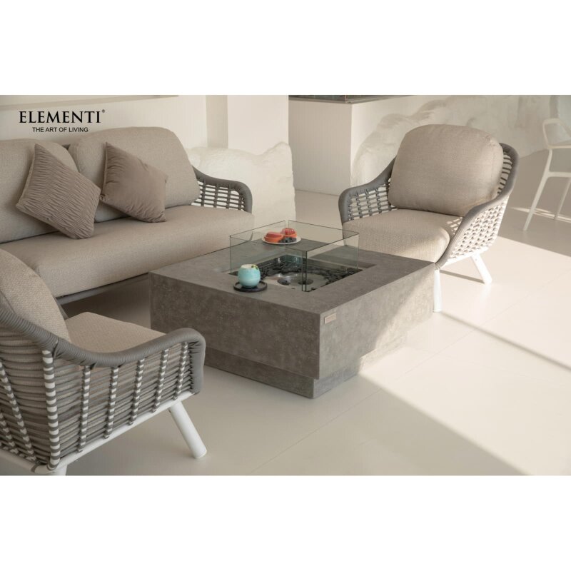 Bio Ethanol Feuerstelle Elementi Manhattan, Spacegrau