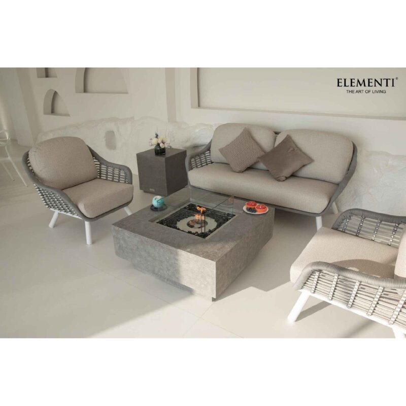 Bio Ethanol Feuerstelle Elementi Manhattan, Spacegrau