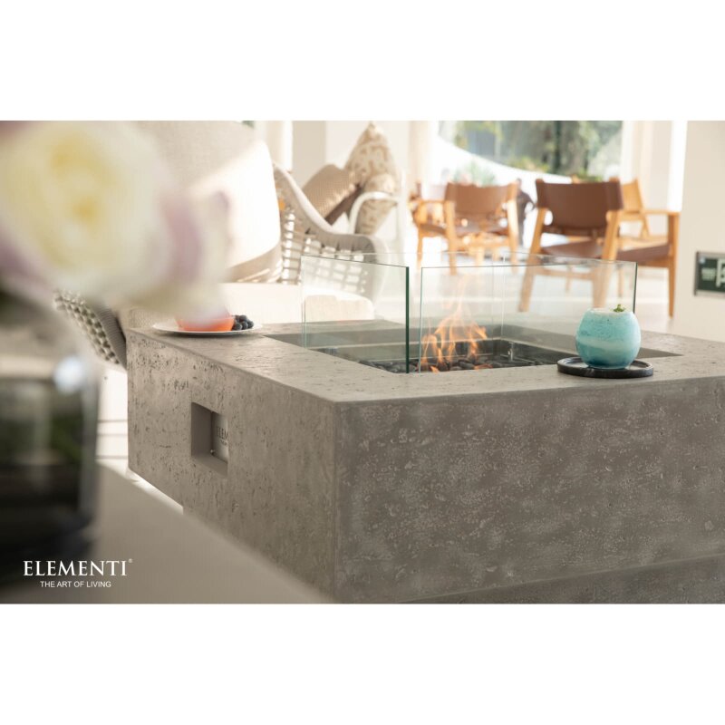 Bio Ethanol Feuerstelle Elementi Manhattan, Spacegrau