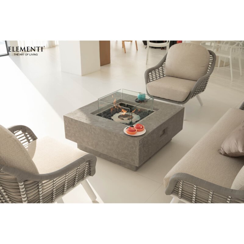 Bio Ethanol Feuerstelle Elementi Manhattan, Spacegrau