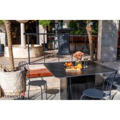 Gas Feuerstelle Elementi+ Esstisch Brugge, Bulgarien Schwarz