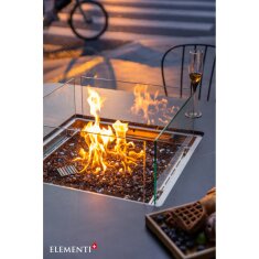 Gas Feuerstelle Elementi+ Esstisch Brugge, Bulgarien Schwarz