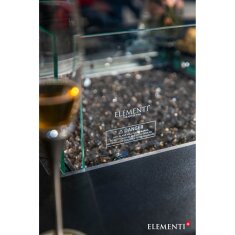 Gas Feuerstelle Elementi+ Esstisch Brugge, Bulgarien Schwarz