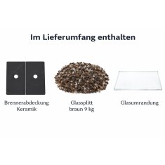 Gas Feuerstelle Elementi+ Esstisch Brugge, Bulgarien Schwarz