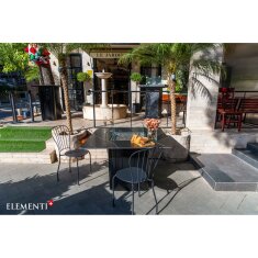 Gas Feuerstelle Elementi+ Esstisch Brugge, Bulgarien Schwarz