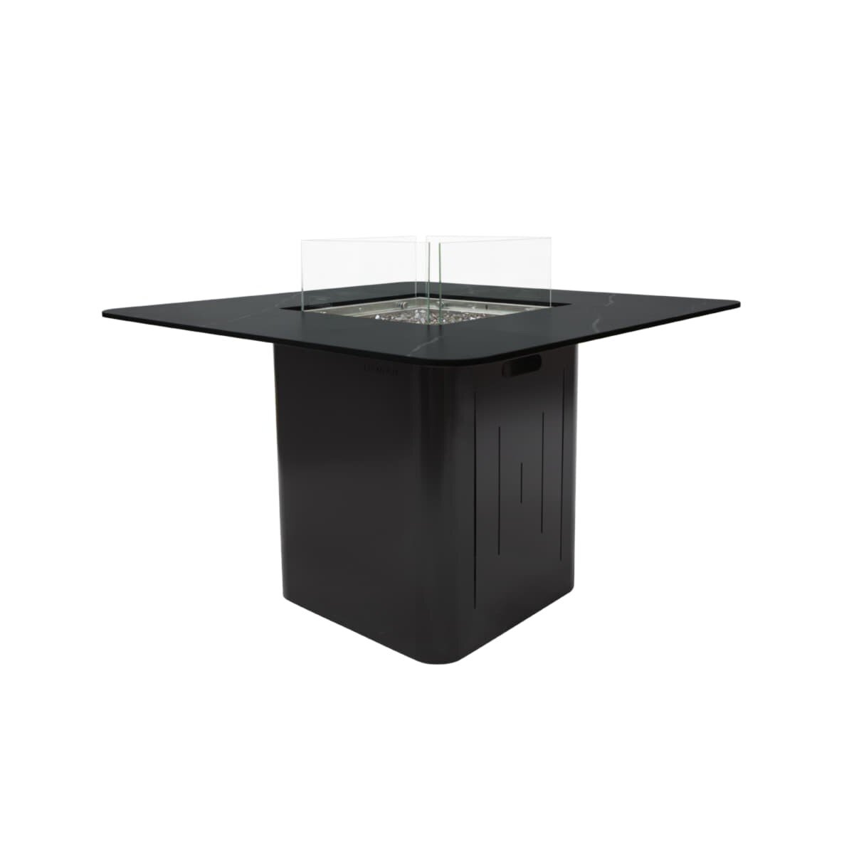 Gas Feuerstelle Elementi+ Esstisch Brugge, Bulgarien Schwarz
