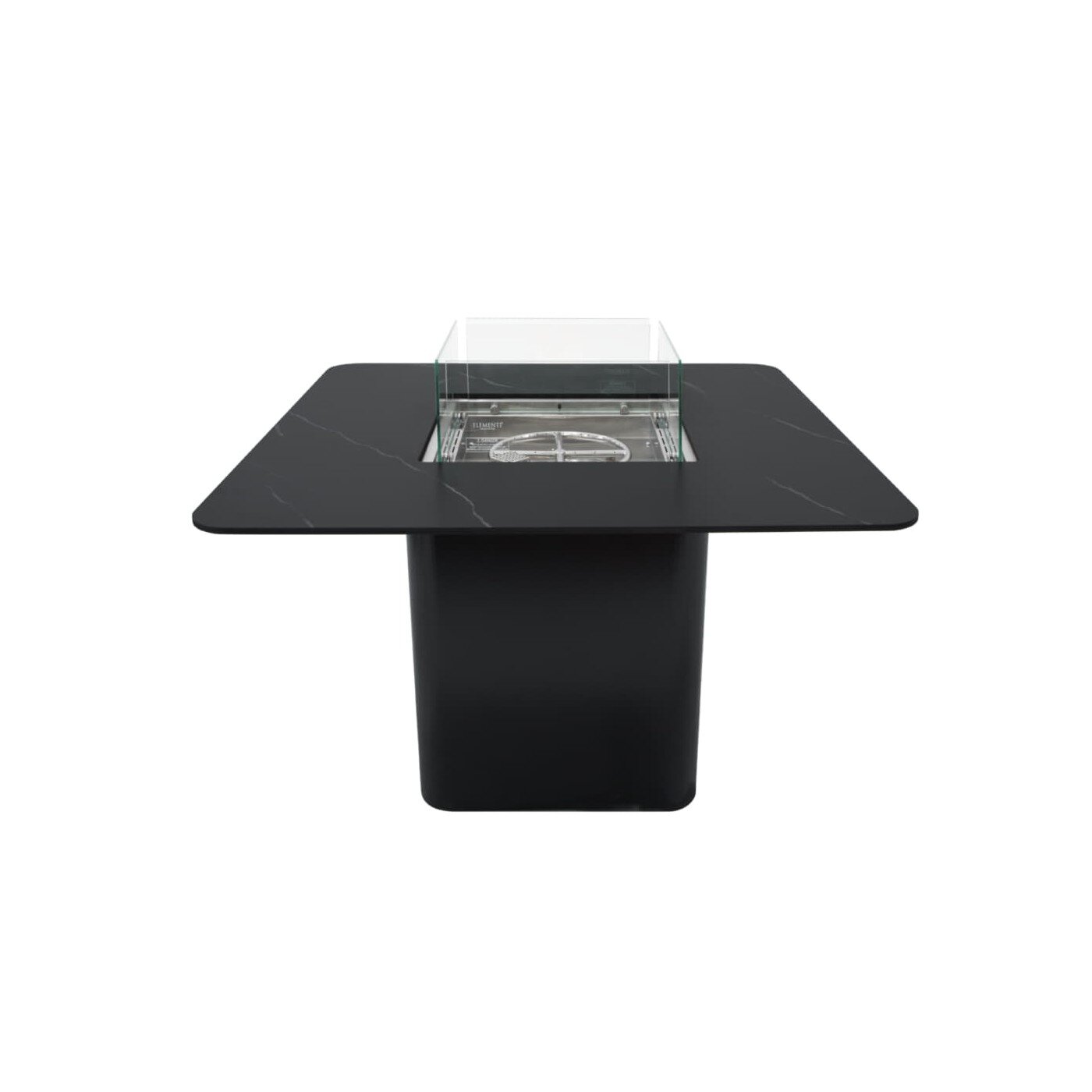 Gas Feuerstelle Elementi+ Esstisch Brugge, Bulgarien Schwarz