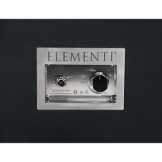 Loungetisch mit Gas Feuerstelle Elementi+ Sofia in Marmor- Optik, Bulgarien Schwarz