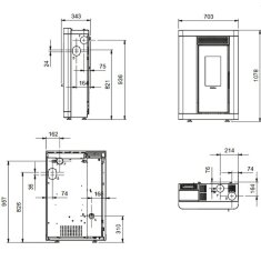 Pelletofen La Nordica Extraflame Annabella Ad Evo - 9 kW (kanalisierbar)