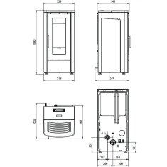 Pelletofen La Nordica Extraflame Dahiana 5.0 Evo - 10 kW