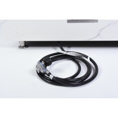 Loungetisch mit Gas Feuerstelle Elementi+ Bianco in Marmor- Optik, Bianco Wei&szlig;