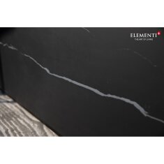 Loungetisch mit Gas Feuerstelle Elementi+ Varna, Marmor- Design, Bulgarien Black