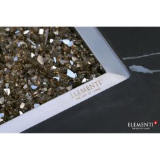 Loungetisch mit Gas Feuerstelle Elementi+ Varna, Marmor- Design, Bulgarien Black