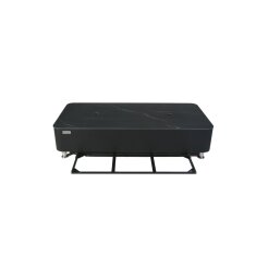 Loungetisch mit Gas Feuerstelle Elementi+ Varna, Marmor- Design, Bulgarien Black