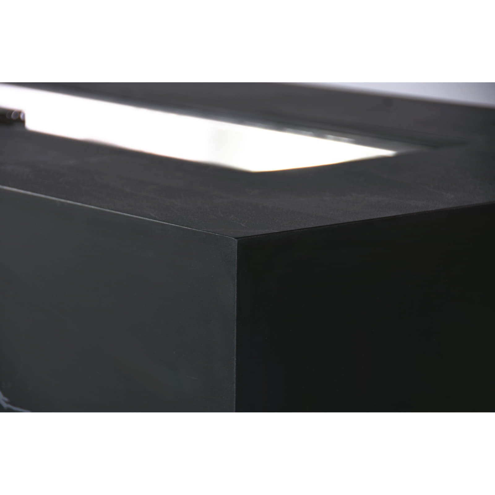 Loungetisch mit Gas Feuerstelle Elementi+ Varna, Marmor- Design, Bulgarien Black