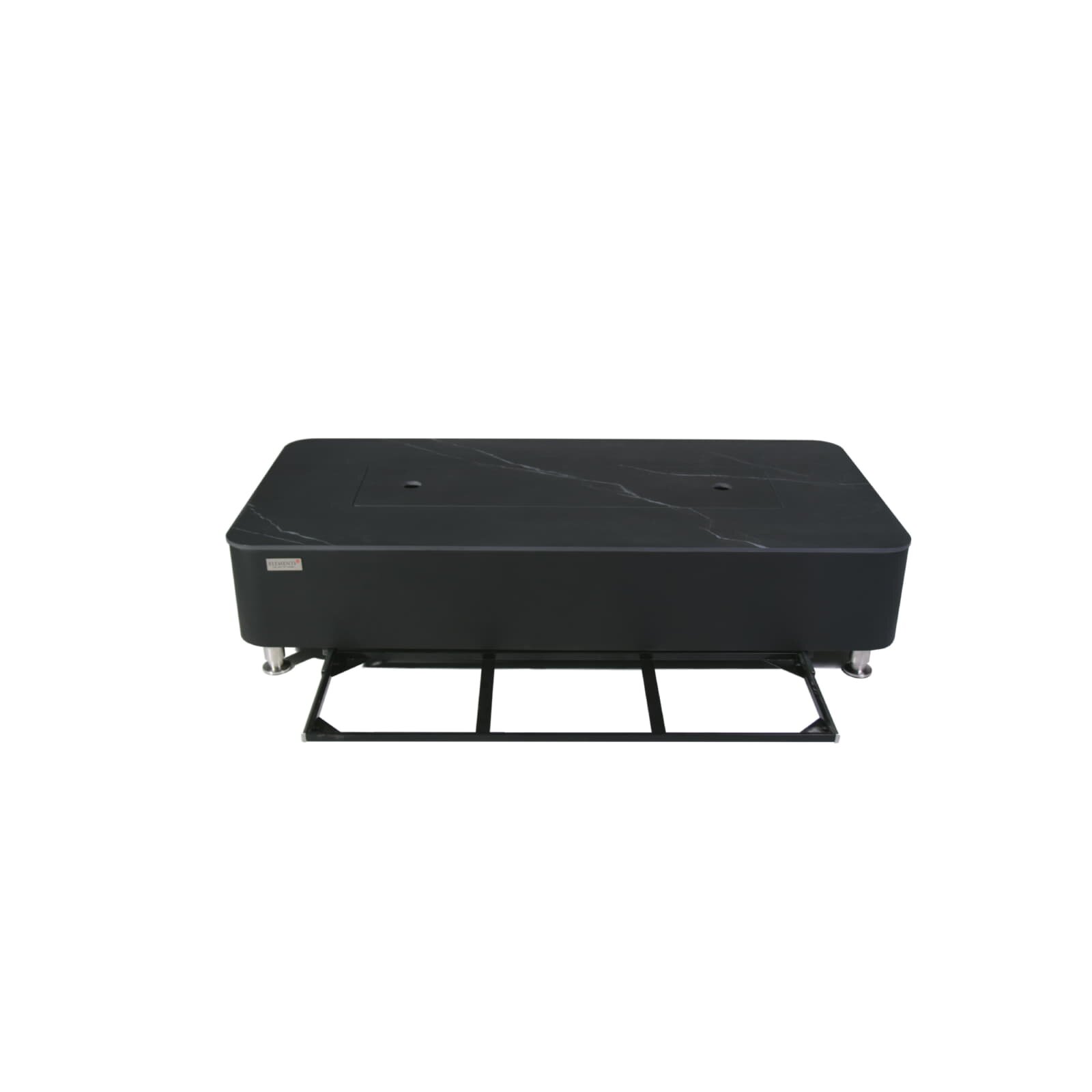 Loungetisch mit Gas Feuerstelle Elementi+ Varna, Marmor- Design, Bulgarien Black
