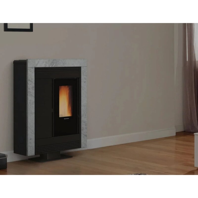 Pelletofen La Nordica Extraflame Souvenir Plus Petra 5.0 (kanalisierbar) - 10 kW - Naturstein