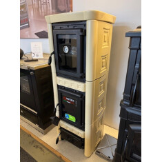 Kaminofen La Nordica Gaia Forno Pergamentbeige - 6 KW -...