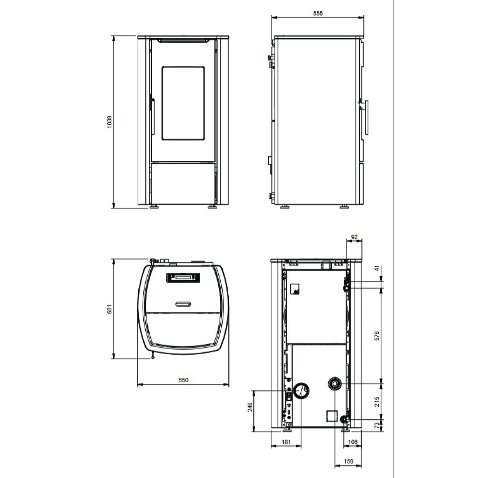 Pelletofen wasserführend La Nordica Extraflame Marina Idro H11 - 14,8 kW