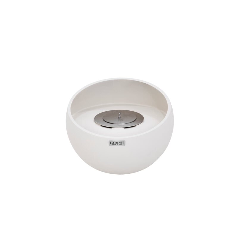 Bio Ethanol Feuerstelle Elementi Firenze S, Cremeweiß