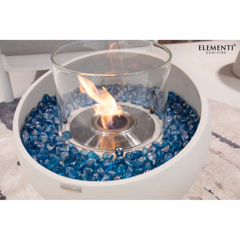 Bio Ethanol Feuerstelle Elementi Firenze S, Cremeweiß