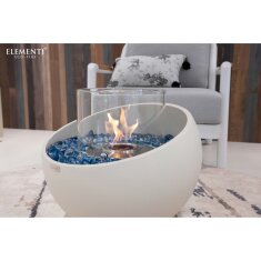 Bio Ethanol Feuerstelle Elementi Firenze S, Cremewei&szlig;