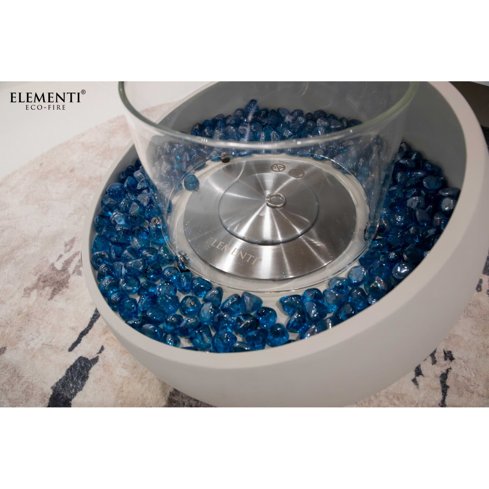 Bio Ethanol Feuerstelle Elementi Firenze S, Cremeweiß