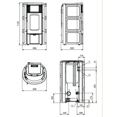 Pelletofen wasserf&uuml;hrend La Nordica Extraflame Iside Idro 5.0 16 - 19 kW