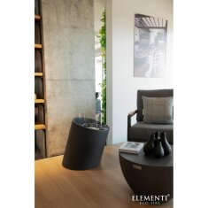 Bio Ethanol Feuerstelle Elementi Torre M, Schieferschwarz