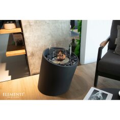 Bio Ethanol Feuerstelle Elementi Torre M, Schieferschwarz