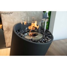 Bio Ethanol Feuerstelle Elementi Torre M, Schieferschwarz