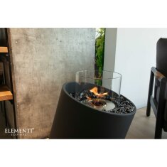 Bio Ethanol Feuerstelle Elementi Torre M, Schieferschwarz