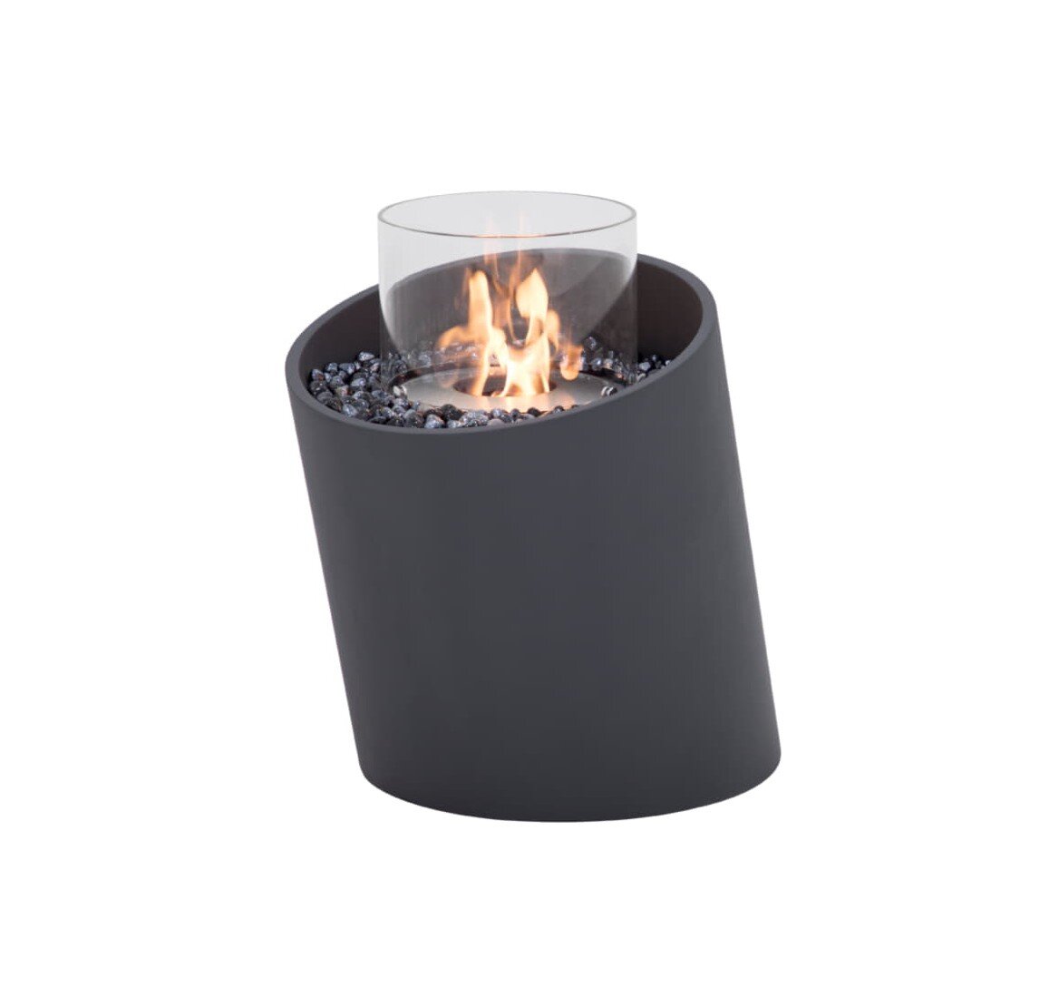 Bio Ethanol Feuerstelle Elementi Torre M, Schieferschwarz