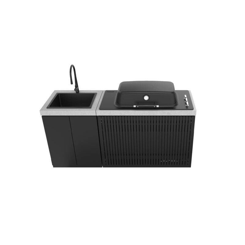 Everdure Seabreeze BBQ Modul für Built-in Grill Furnace, Schwarz