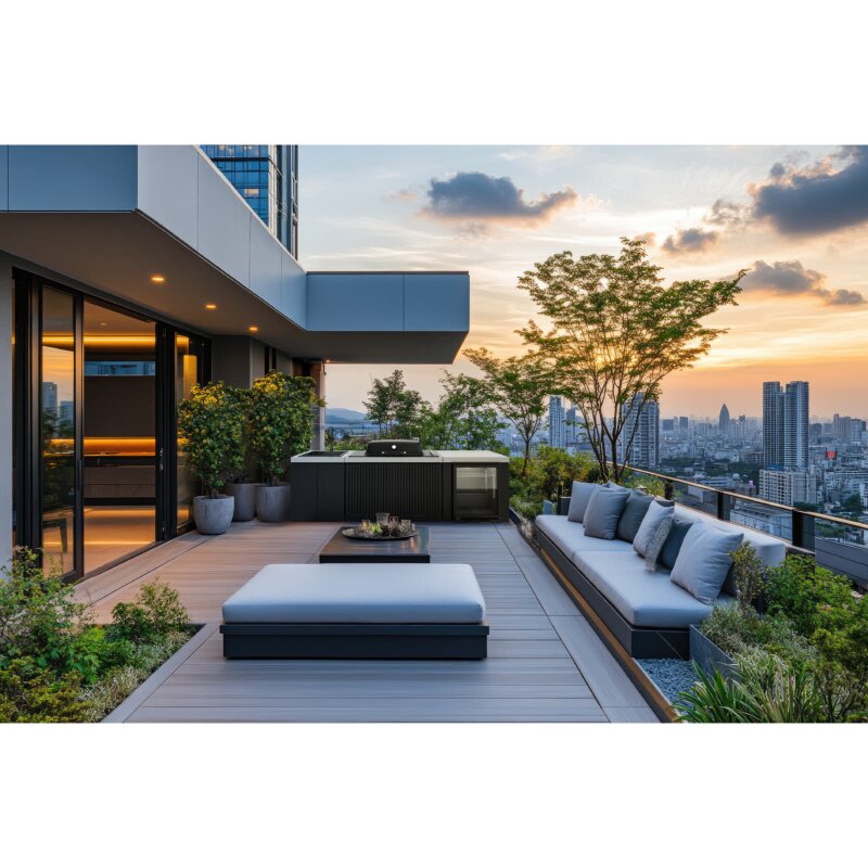 Everdure Seabreeze BBQ Modul für Built-in Grill Furnace, Schwarz