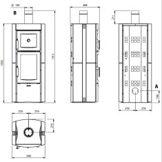 Kaminofen La Nordica Ester Forno 5.0 - 8 kW - Vulcan