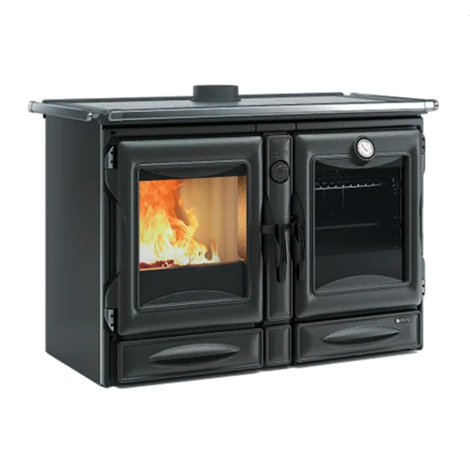Küchenherd La Nordica Prestige Line - Alaska 16 - 12 kW - Schwarz verglast
