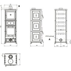 Kaminofen La Nordica Prestige Line - Nova Forno 16 - 11,8 kW