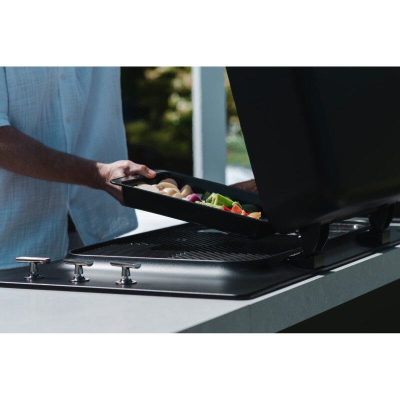 Everdure Einbau- Gasgrill Furnace inkl. Haube, Schwarz