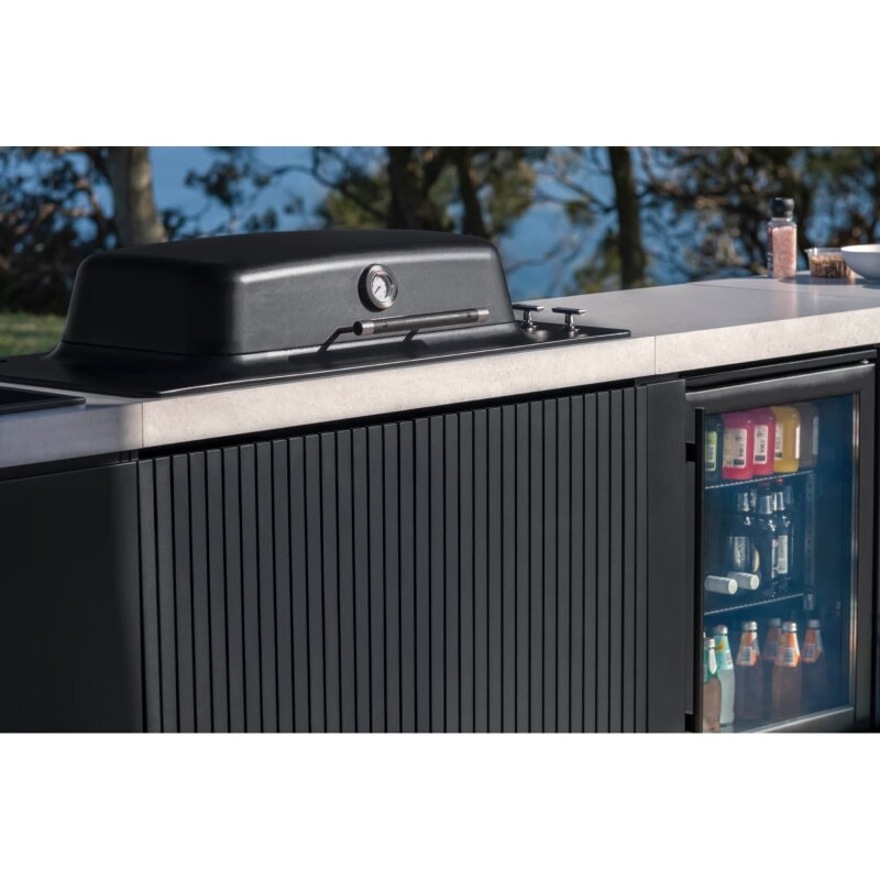 Everdure Einbau- Gasgrill Furnace inkl. Haube, Schwarz