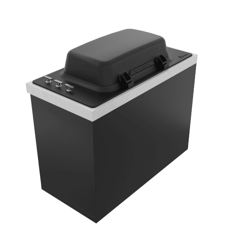 Everdure Seabreeze Einbau- Gasgrill Furnace inkl. Haube, Schwarz