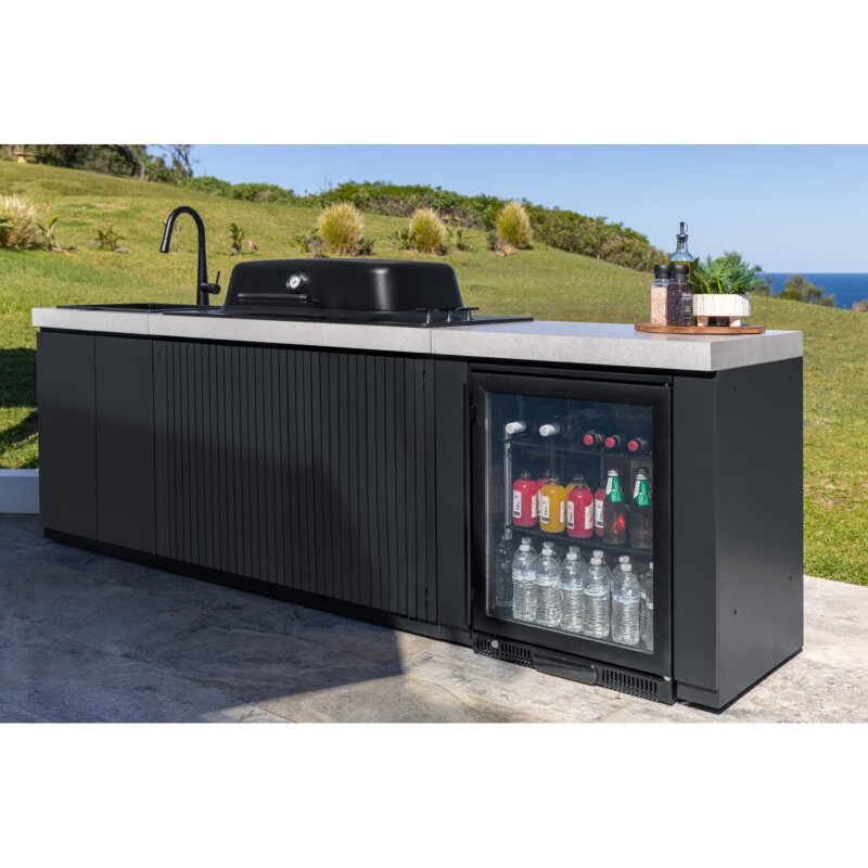 Everdure Seabreeze Einbau- Gasgrill Furnace inkl. Haube, Schwarz