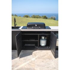 Everdure Einbau- Gasgrill Furnace inkl. Haube, Schwarz