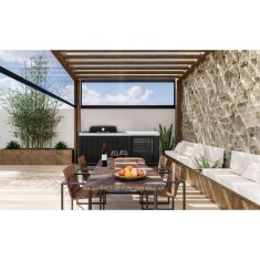 Everdure Seabreeze Einbau- Gasgrill Furnace inkl. Haube, Schwarz
