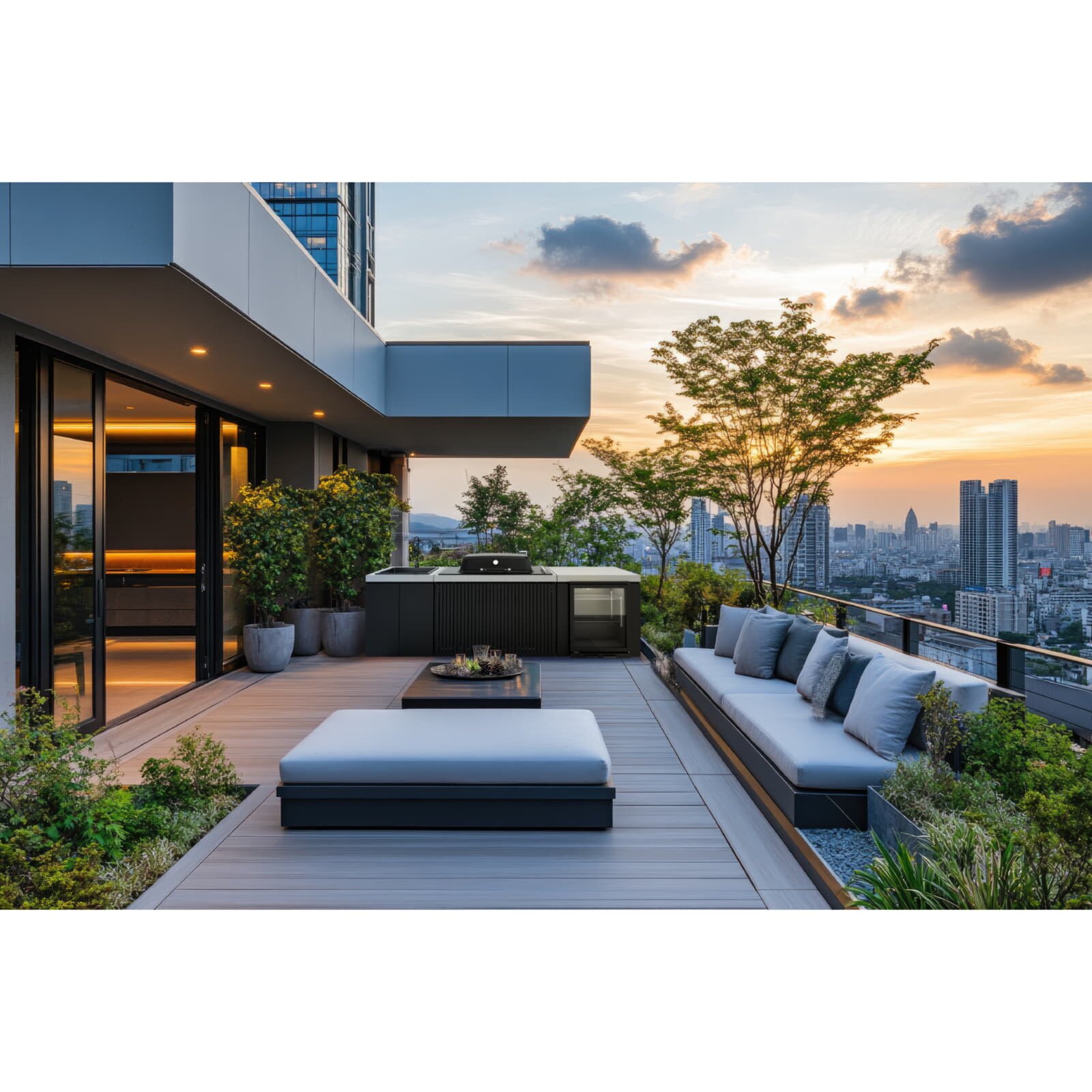 Everdure Einbau- Gasgrill Furnace inkl. Haube, Schwarz