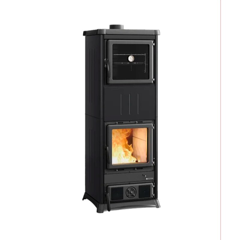 Kaminofen La Nordica Prestige Line - Nova Forno 16 Steel - 11,8 kW - Anthrazit Schwarz
