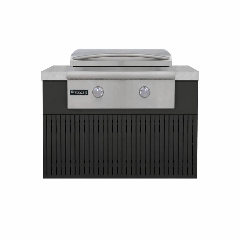 Everdure Seabreeze BBQ Modul für Built-in Grill LTE+ Gas Griddle, Schwarz